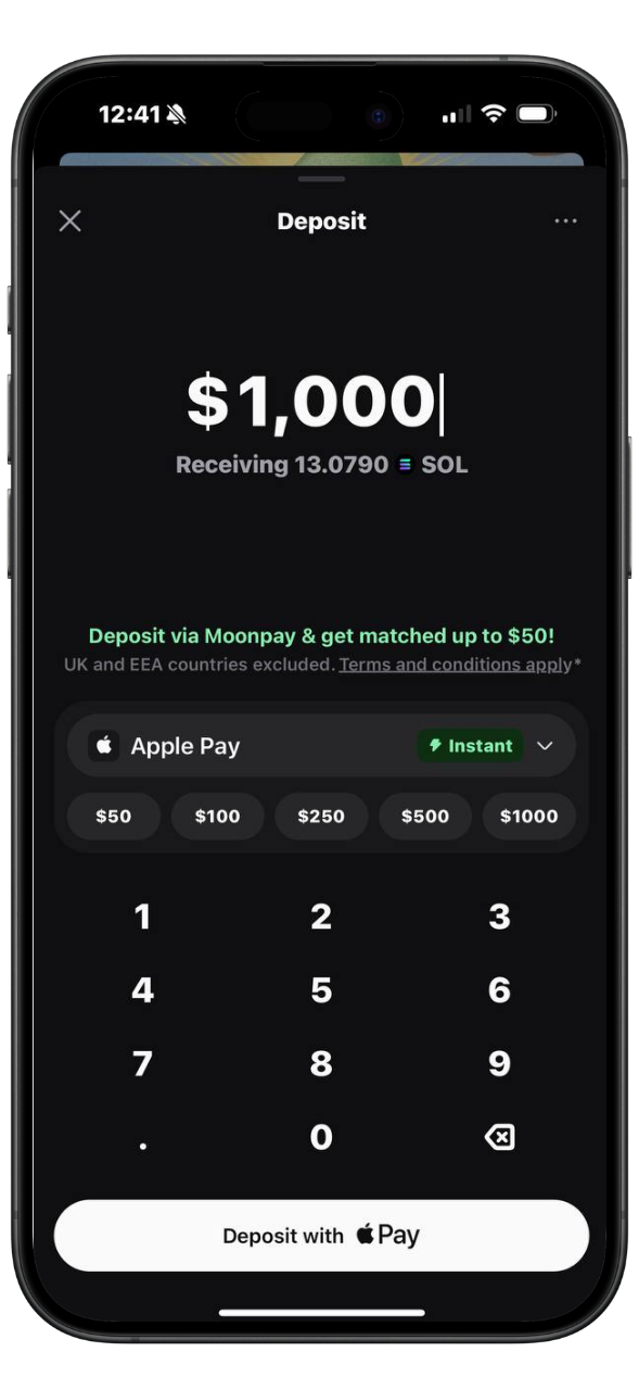 Step 2: Deposit funds