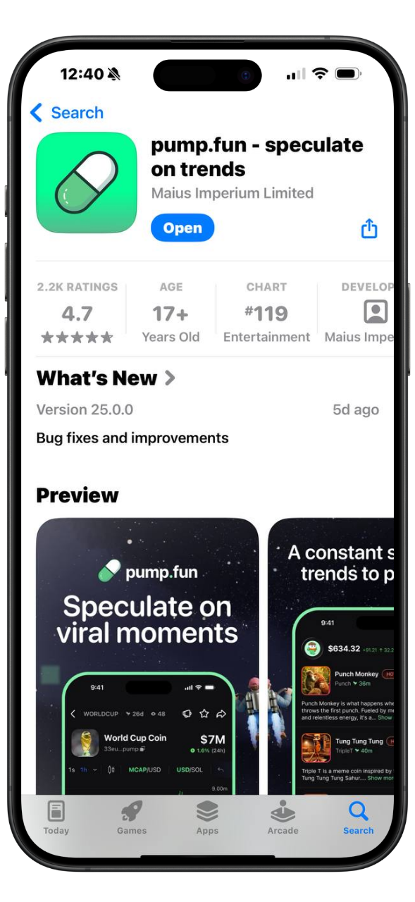 Step 1: Download pump.fun